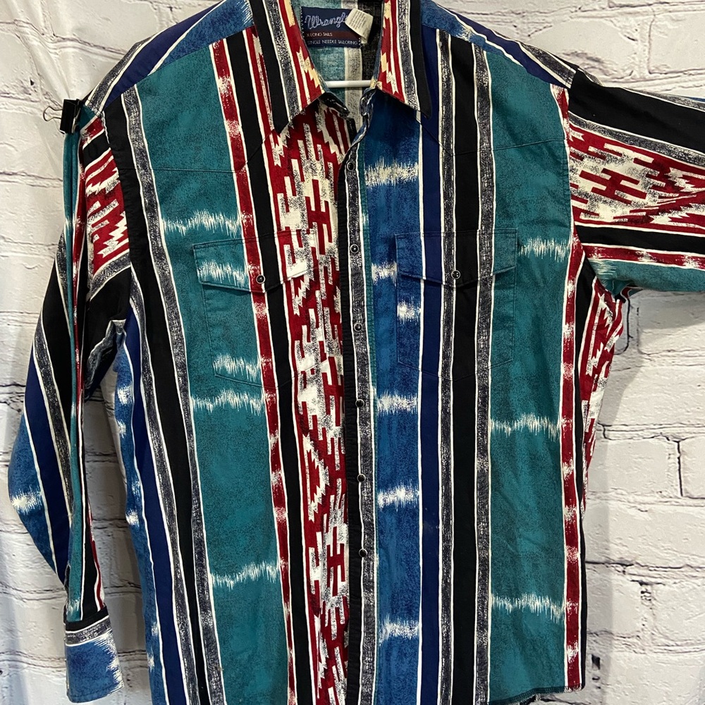 Vintage Wrangler Navajo western shirt